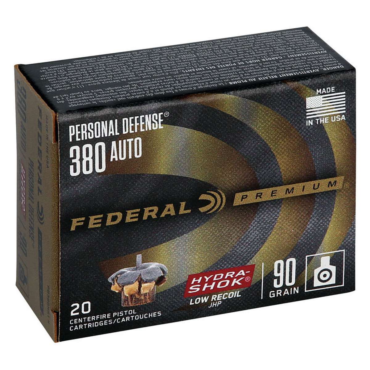 Munición FEDERAL Personal Defense Hydra-Shok Low Recoil vista