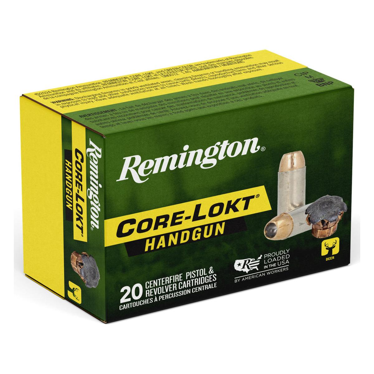 Munición REMINGTON CORE-LOKT Handgun