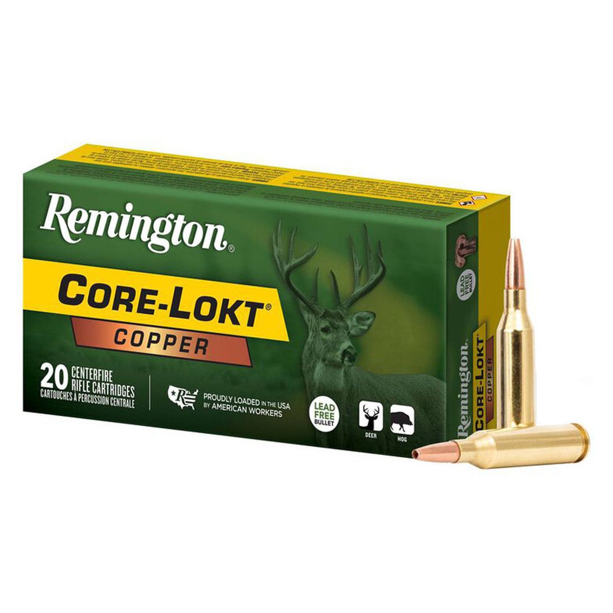 Munición metálica REMINGTON Core-Lokt Copper HP