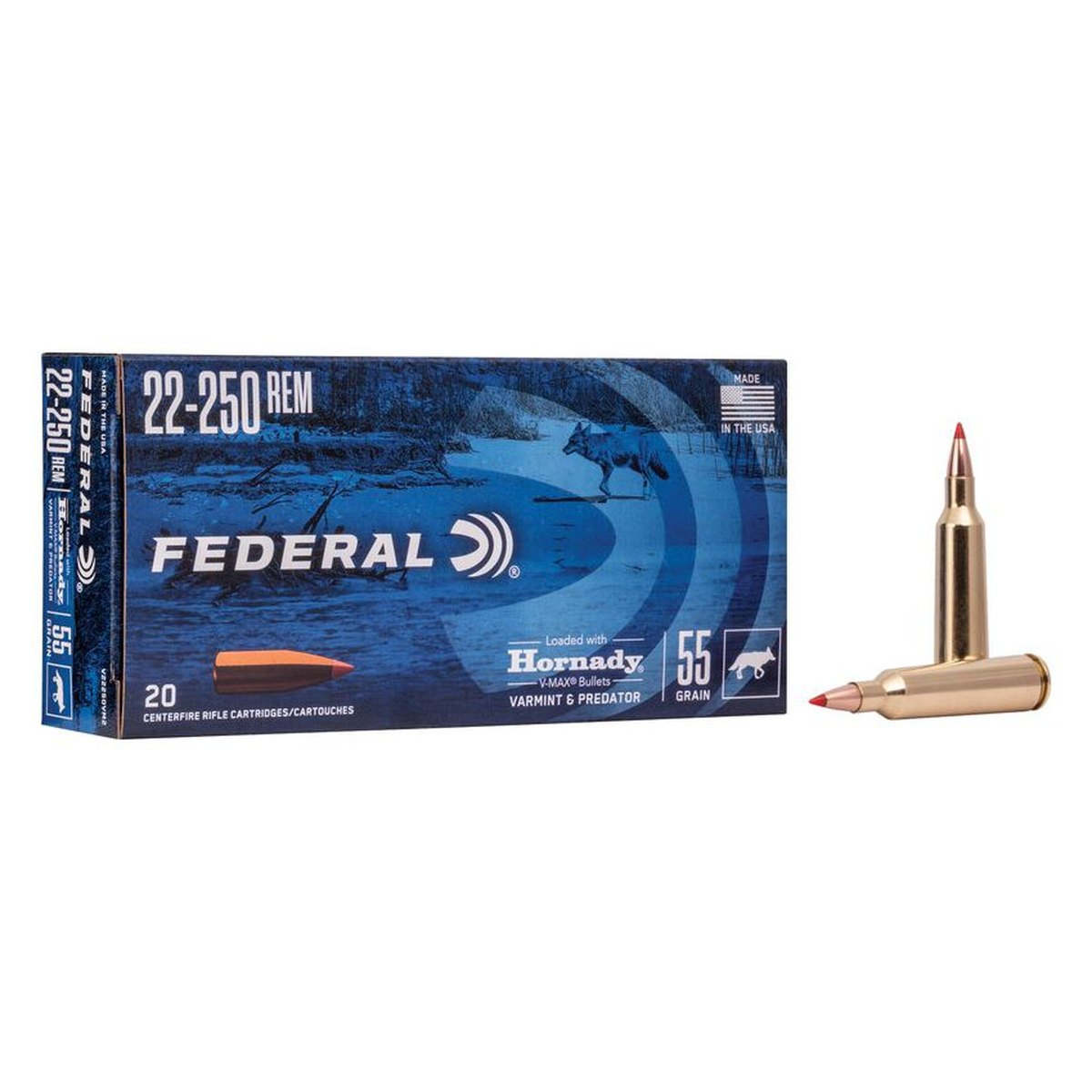 Munición metálica FEDERAL Varmint & Predator Hornady V-Max