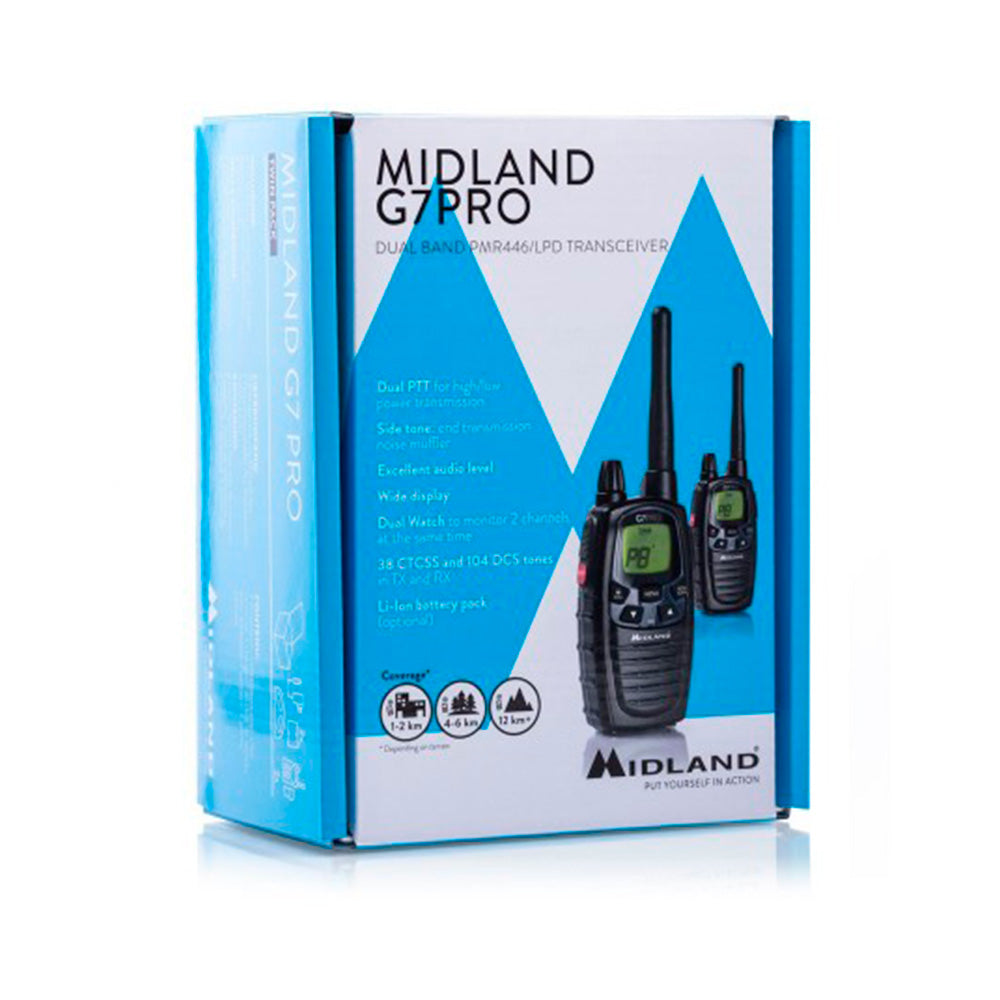 Walkie Talkies MIDLAND G7E PRO set PMR446