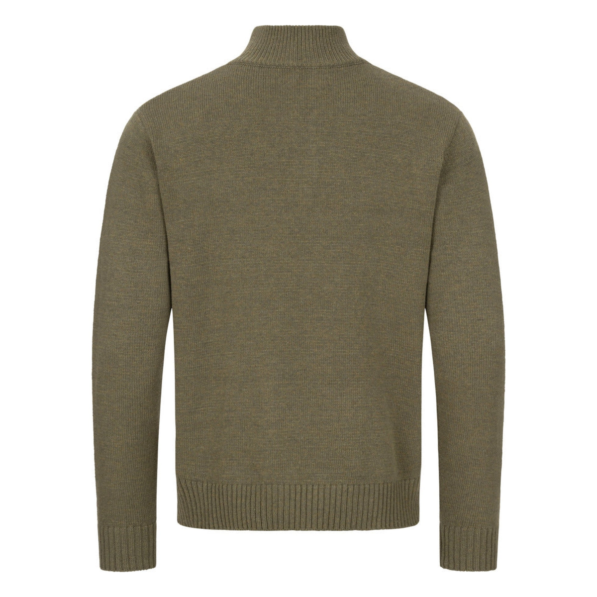 BLASER Herren-Wollpullover mit halbem Reißverschluss