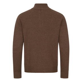 BLASER Herren-Wollpullover mit halbem Reißverschluss