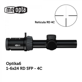 Visor Meopta MeoPro Optika6 Retícula RD 4C