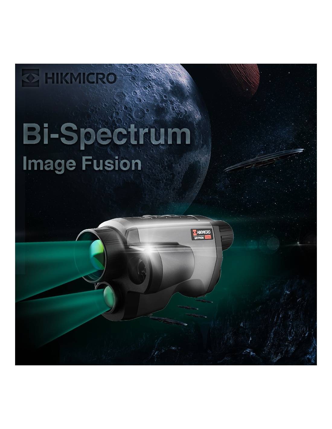 Monocular térmico Gryphon GQ35L HIKMICRO LRF cámara dual + telémetro