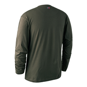 Camiseta logotipo verde 8839 Deerhunter