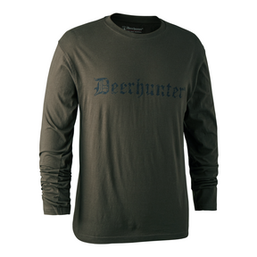 Camiseta logotipo verde 8839 Deerhunter