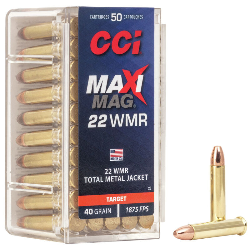 Munición CCI Maxi-Mag - .22 WMR - 40 grains - TMJ